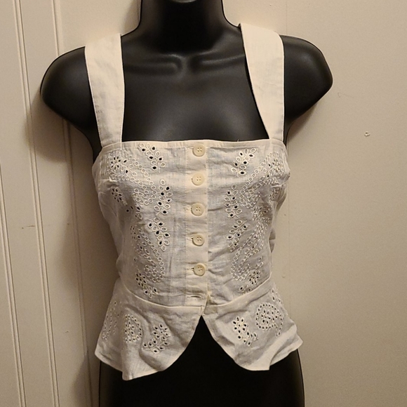 Free People Eyelet tank top - Picture 3 of 8